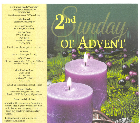 December 7, 2025 – 2nd Sunday of Advent