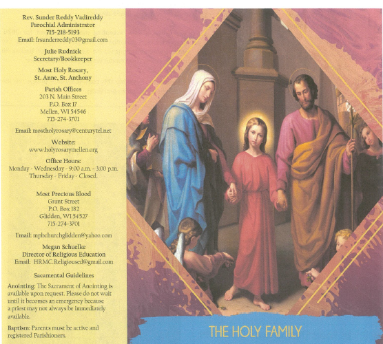 December 28, 2025 – The Holy Family