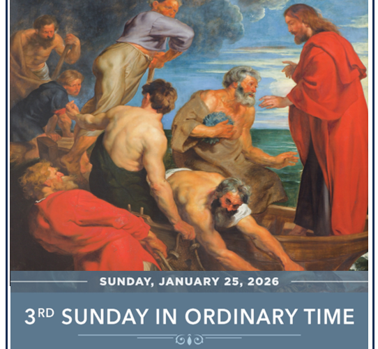 January 25, 2026 Third Sunday Ordinary Time