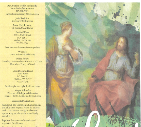 March 8, 2026 3rd Sunday of Lent