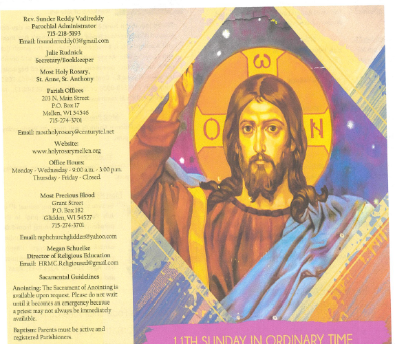 June 14, 2026 – 11th Sunday Ordinary Time