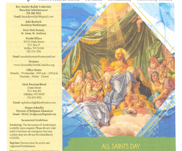 November 1, 2026 – Solemnity of All Saints